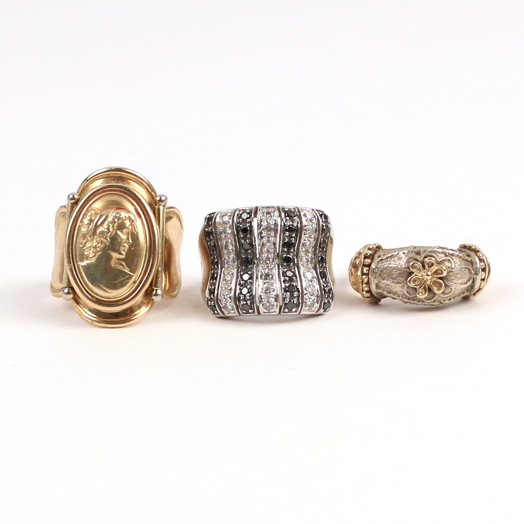 (3pc) 14k GOLD RINGS (1 of 3)