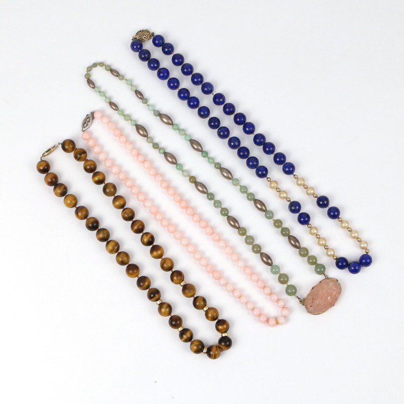 (4pc) GEMSTONE NECKLACES (1 of 2)