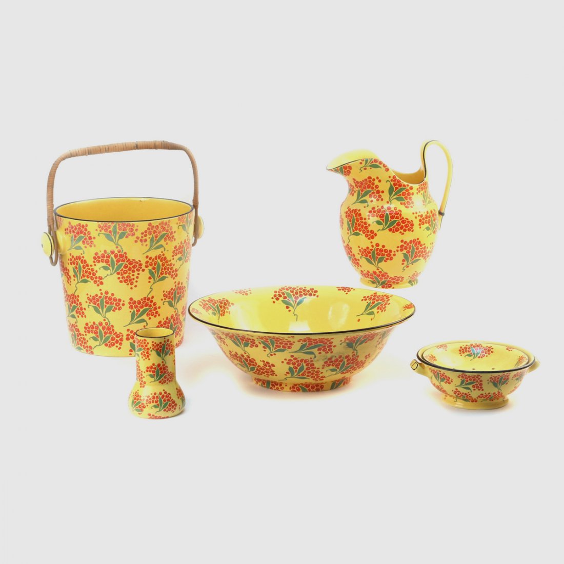 (5pc) PORCELAIN WASH STAND SET (1 of 3)