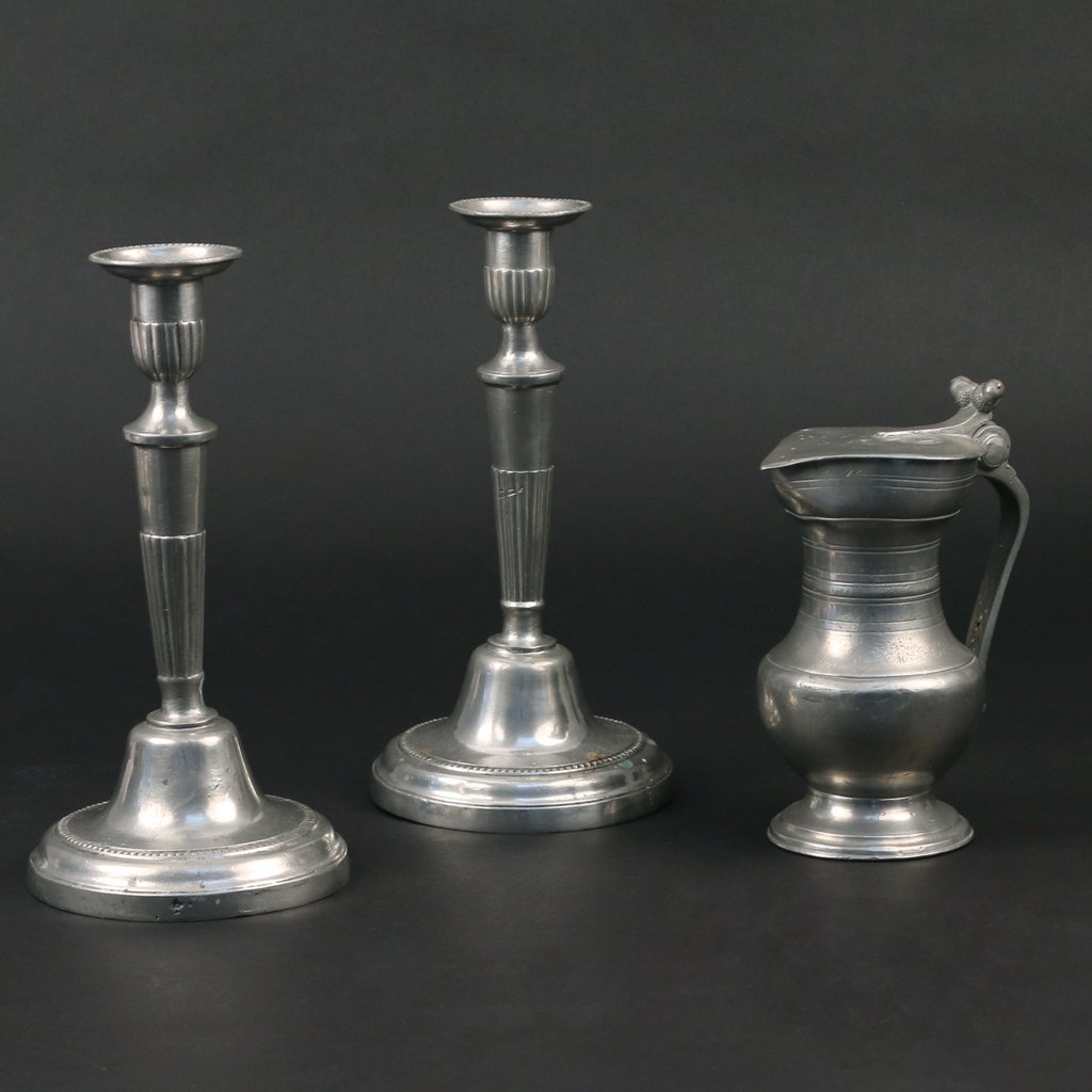 (3pc) ASSORTED PEWTER (1 of 2)
