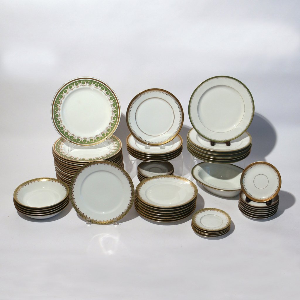 (63pc) LIMOGES AND OTHER VARIOUS PLATES (1 of 10)