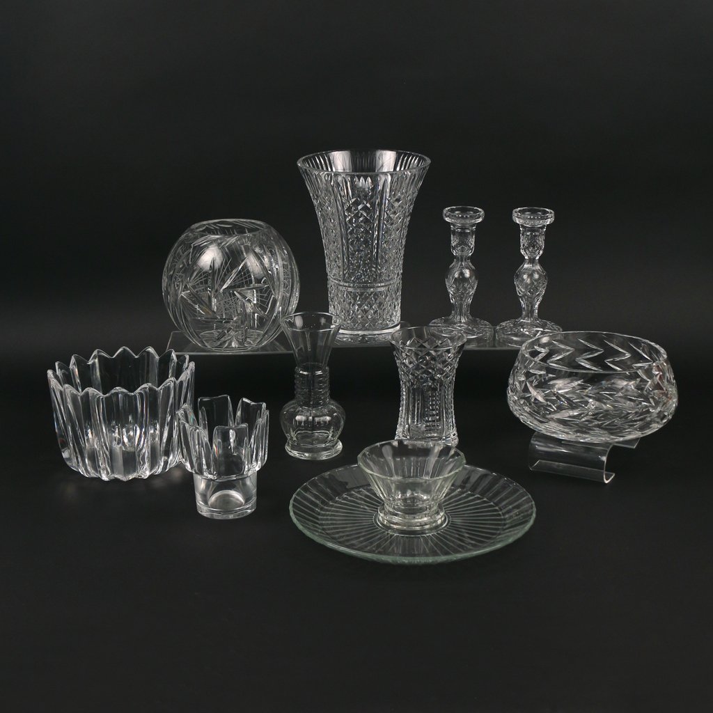 (11pc) MISC. CRYSTAL AND GLASS (1 of 9)