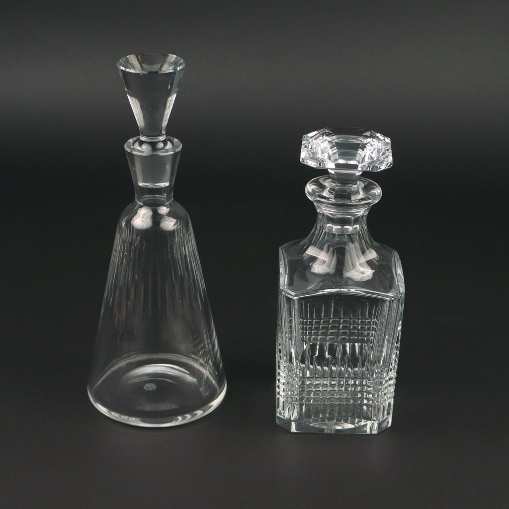 (2pc) BACCARAT CRYSTAL DECANTERS (1 of 2)