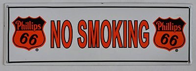 Phillips 66 Porcelain No Smoking Sign (1 of 2)