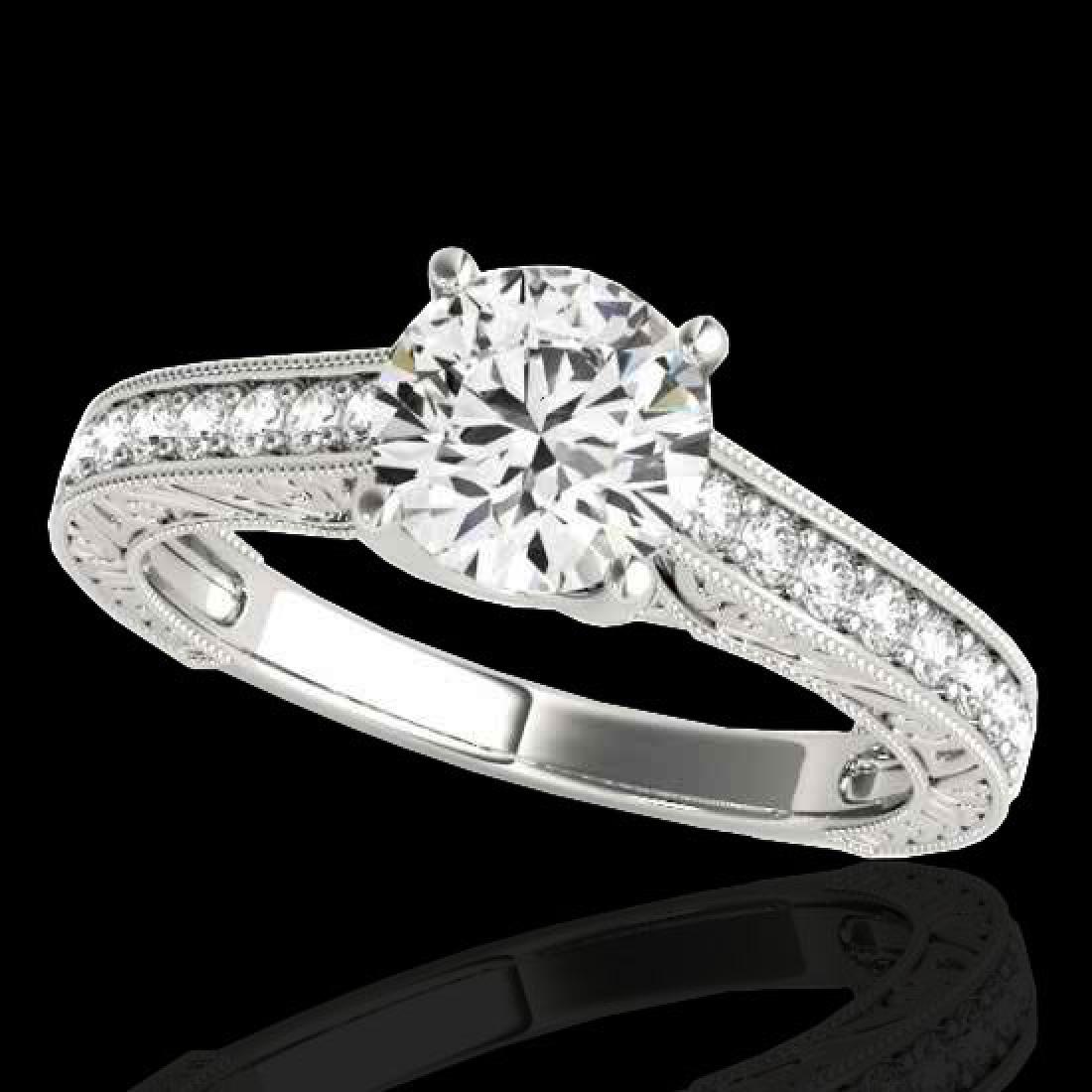 1.32 CTW G-Si Certified Diamond Solitaire Bridal Ring: 34943-REF-154N4Y ---- 1.32 CTW G-Si Certified Diamond Solitaire Bridal Ring Gold Manufacturer's Suggested Retail Price: $7650.00 GEMMARI Designer Brand Luxury Jewelry, made in the USA GEMMARI Retail P