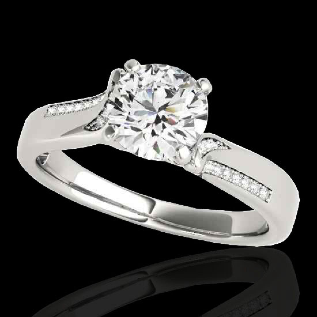 1.18 CTW G-Si Certified Diamond Solitaire Bridal Ring: 35285-REF-163X6H ---- 1.18 CTW G-Si Certified Diamond Solitaire Bridal Ring Gold Manufacturer's Suggested Retail Price: $8100.00 GEMMARI Designer Brand Luxury Jewelry, made in the USA GEMMARI Retail P
