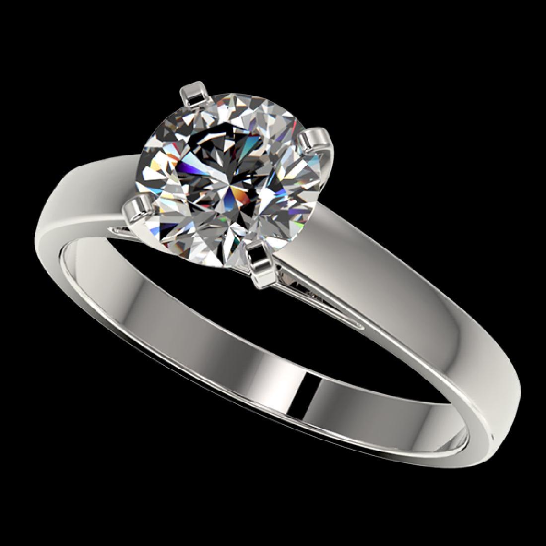 1.50 CTW Certified G-Si Quality Diamond Solitaire: 33019-REF-316K7W ---- 1.50 CTW Certified G-Si Quality Diamond Solitaire Engagment Ring Gold Manufacturer's Suggested Retail Price: $15700.00 GEMMARI Designer Brand Luxury Jewelry, made in the USA GEMM