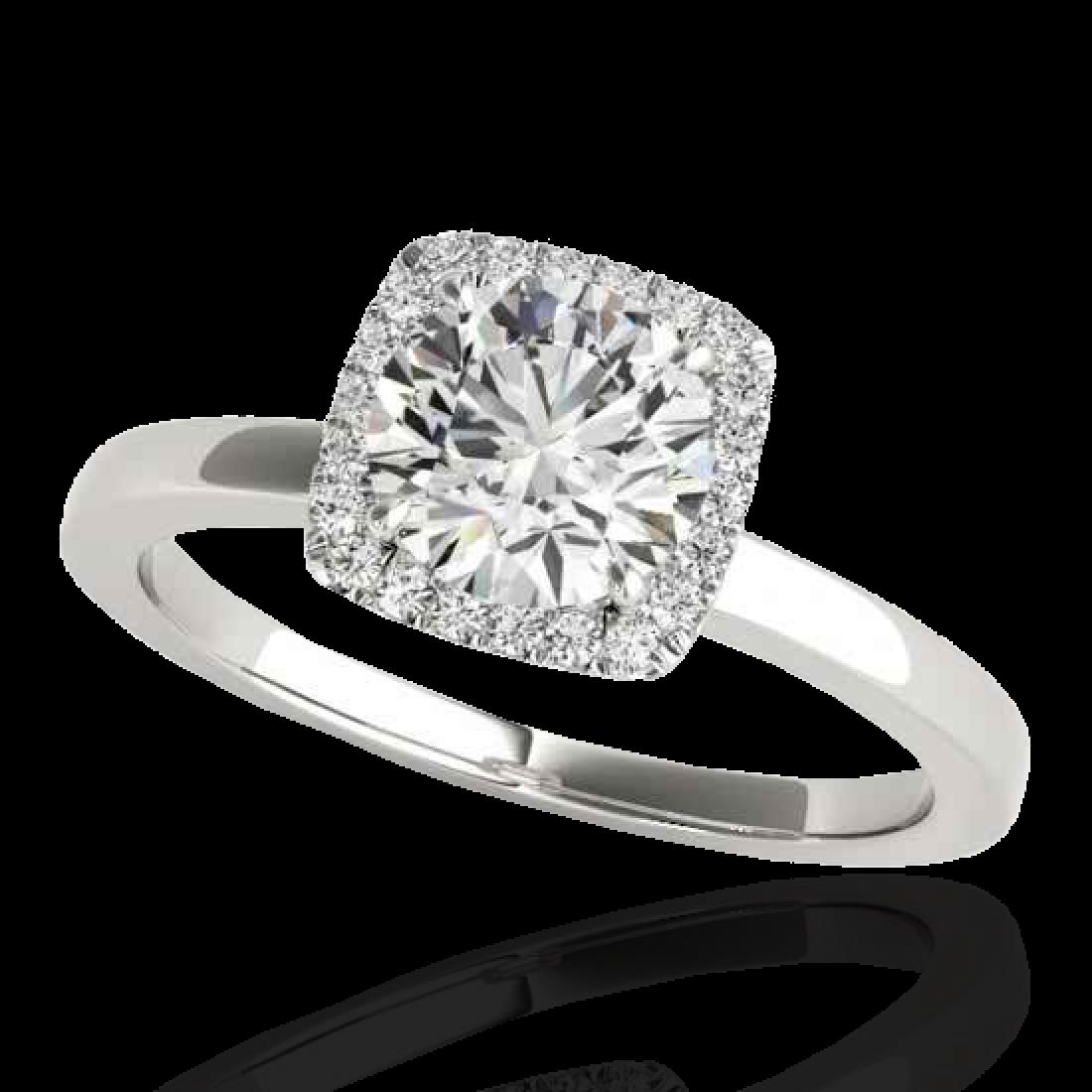 1.15 CTW G-Si Certified Diamond Bridal Solitaire Halo: 33400-REF-163N5Y ---- 1.15 CTW G-Si Certified Diamond Bridal Solitaire Halo Ring Gold Manufacturer's Suggested Retail Price: $8100.00 GEMMARI Designer Brand Luxury Jewelry, made in the USA GEMMARI Ret