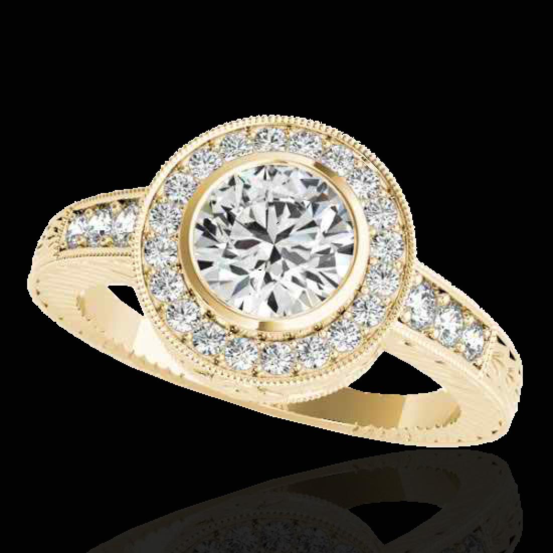 2 CTW G-Si Certified Diamond Bridal Solitaire Halo Ring: 33902-REF-361Z5K ---- 2 CTW G-Si Certified Diamond Bridal Solitaire Halo Ring Gold Manufacturer's Suggested Retail Price: $17900.00 GEMMARI Designer Brand Luxury Jewelry, made in the USA GEMMARI Retai