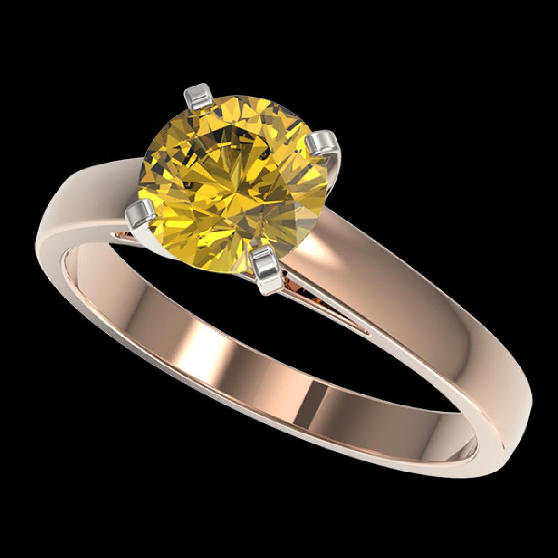 1.50 CTW Certified Intense Yellow Si Diamond Solitaire: 33028-REF-262H2Z ---- 1.50 CTW Certified Intense Yellow Si Diamond Solitaire Ring Gold Manufacturer's Suggested Retail Price: $13000.00 GEMMARI Designer Brand Luxury Jewelry, made in the USA GEMMARI R