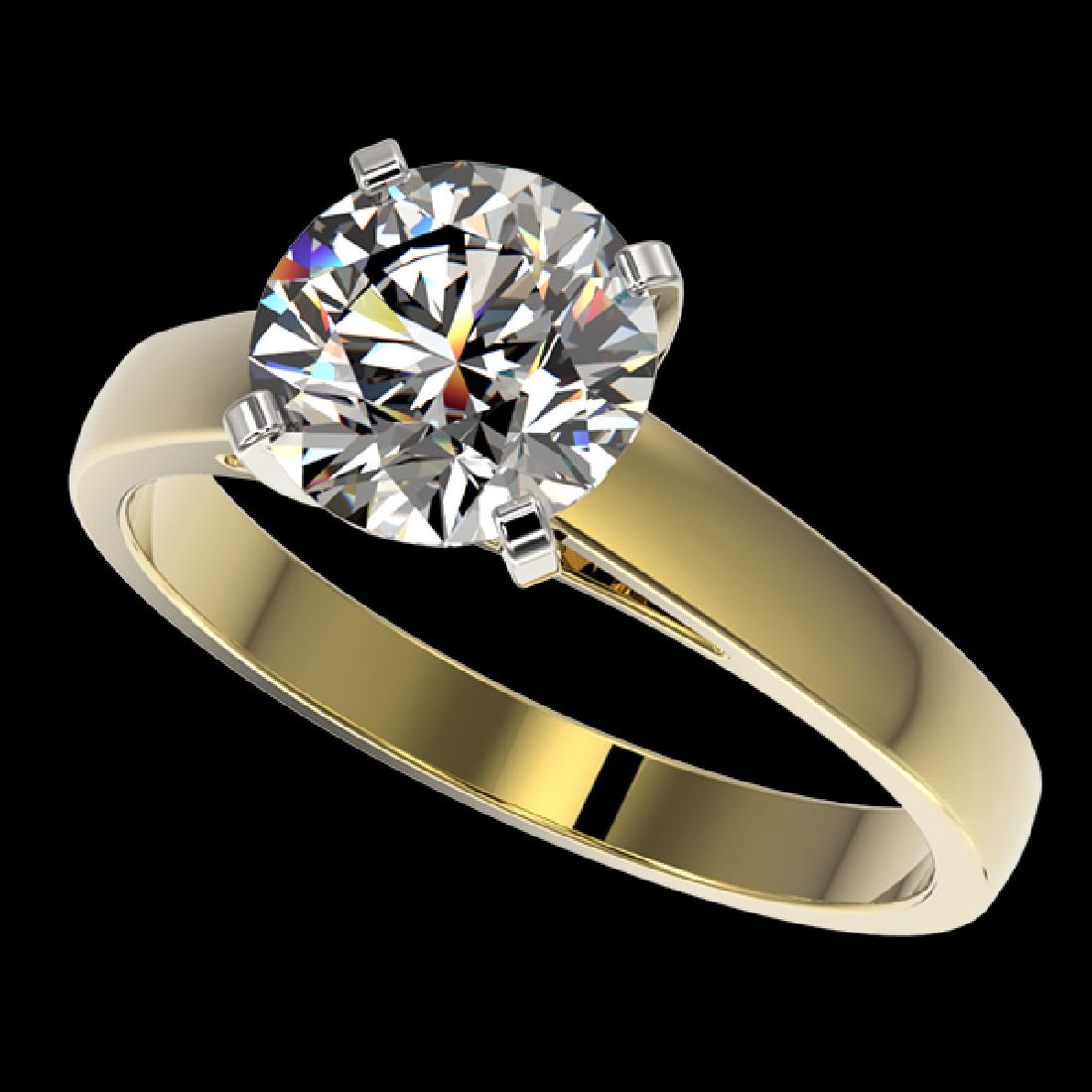 2 CTW Certified G-Si Quality Diamond Solitaire: 33031-REF-564N9Y ---- 2 CTW Certified G-Si Quality Diamond Solitaire Engagment Ring Gold Manufacturer's Suggested Retail Price: $27950.00 GEMMARI Designer Brand Luxury Jewelry, made in the USA GEMMARI