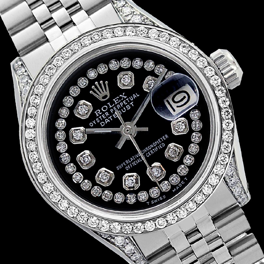 Rolex Men's Stainless Steel, QuickSet, Diamond Dial &: REF-501A8N ---- Rolex Men's Stainless Steel, QuickSet, Diamond Dial & Diamond BezelThis watch is in Excellent Condition.Newly serviced & Polished to Factory specifications. Prepetual, Self-Winding mov