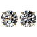 4 CTW Certified G-Si Quality Diamond Solitaire Stud