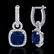 6 CTW Sapphire & Micro Pave VS/SI Diamond Certified - 2