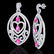 7 CTW Sapphire Pink & Micro Pave VS/SI Diamond Heart - 2