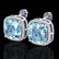 12 CTW Sky Blue Topaz & Pave Halo VS/SI Diamond