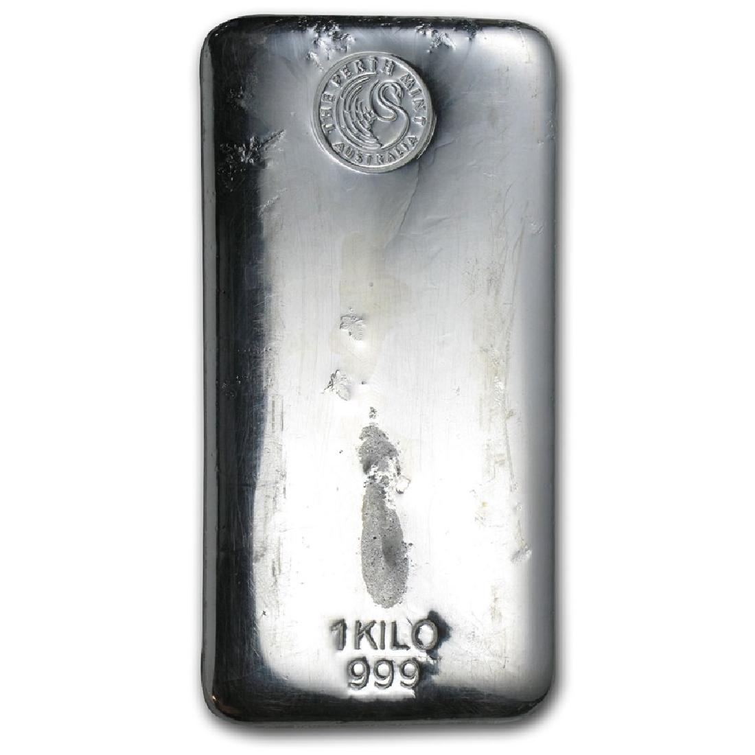 One piece 1 kilo 0.999 Fine Silver Bar Perth Mint-57625: SKU: 57625 ---- One piece 1 kilo 0.999 Fine Silver Bar Perth Mint - REF#57625