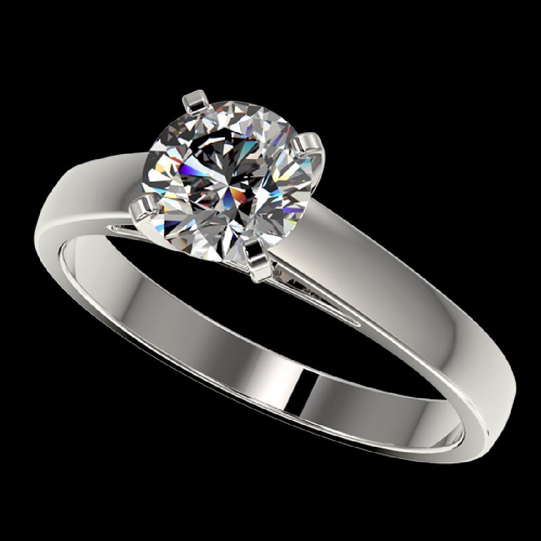 1.26 CTW Certified H-SI/I Quality Diamond Solitaire: 36528 - REF-231F8M ---- 1.26 CTW Certified H-SI/I Quality Diamond Solitaire Engagment Ring 10K White Gold ---- 1.26 CTW Certified H-SI/I Quality Diamond Solitaire Engagment Ring 10K White Gold ---- Lu