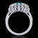 2.26 CTW Intense Blue Diamond Art Deco Micro Pave 3 - 3