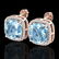12 CTW Sky Blue Topaz & Micro Halo VS/SI Diamond