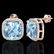 12 CTW Sky Blue Topaz & Micro Halo VS/SI Diamond - 2