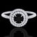 1 CTW Micro Pave VS/SI Diamond Solitaire Ring Double