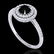 1 CTW Micro Pave VS/SI Diamond Solitaire Ring Double - 2