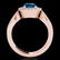 1.4 CTW SI Certified Fancy Blue Diamond Solitaire Halo - 2