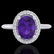 1.75 CTW Amethyst & Micro VS/SI Diamond Ring Solitaire