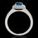 2.15 CTW SI Certified Fancy Blue Diamond Solitaire Halo - 2