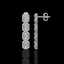 5.33 CTW Emerald Cut Diamond Designer Earrings 18K - 2