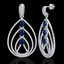 4 CTW Sapphire & Micro Pave VS/SI Diamond Designer - 2