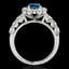 2.25 CTW SI Certified Fancy Blue Diamond Solitaire Halo - 2
