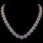 44.8 CTW Tanzanite & Diamond Halo Necklace 10K Yellow