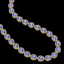 44.8 CTW Tanzanite & Diamond Halo Necklace 10K Yellow - 2