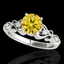1.15 CTW Certified Si Intense Yellow Diamond Solitaire