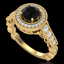 1.12 CTW Fancy Black Diamond Solitaire Engagement Art