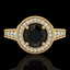 1.12 CTW Fancy Black Diamond Solitaire Engagement Art - 2