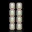 12.99 CTW Opal & Diamond Halo Earrings 10K Rose Gold