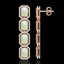 12.99 CTW Opal & Diamond Halo Earrings 10K Rose Gold - 2