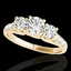 3.25 CTW H-SI/I Certified Diamond 3 Stone Ring 10K