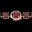65 CTW Garnet & Micro Pave VS/SI Diamond Halo Designer