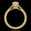 0.81 CTW VS/SI Diamond Art Deco Ring 18K Yellow Gold - 2