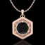 0.76 CTW Fancy Black Diamond Solitaire Art Deco Stud