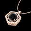 0.76 CTW Fancy Black Diamond Solitaire Art Deco Stud - 2