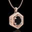 0.76 CTW Fancy Black Diamond Solitaire Art Deco Stud - 3