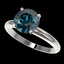 2.50 CTW Certified Intense Blue SI Diamond Solitaire