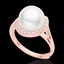0.27 CTW VS/SI Diamond & White Pearl Designer Ring 14K
