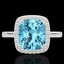 3.50 CTW Sky Blue Topaz & Micro VS/SI Diamond Halo