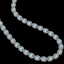 41.88 CTW Aquamarine & Diamond Halo Necklace 10K White - 2